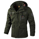 Men’s Waterproof Winter Jacket with Hood and Warm Lining